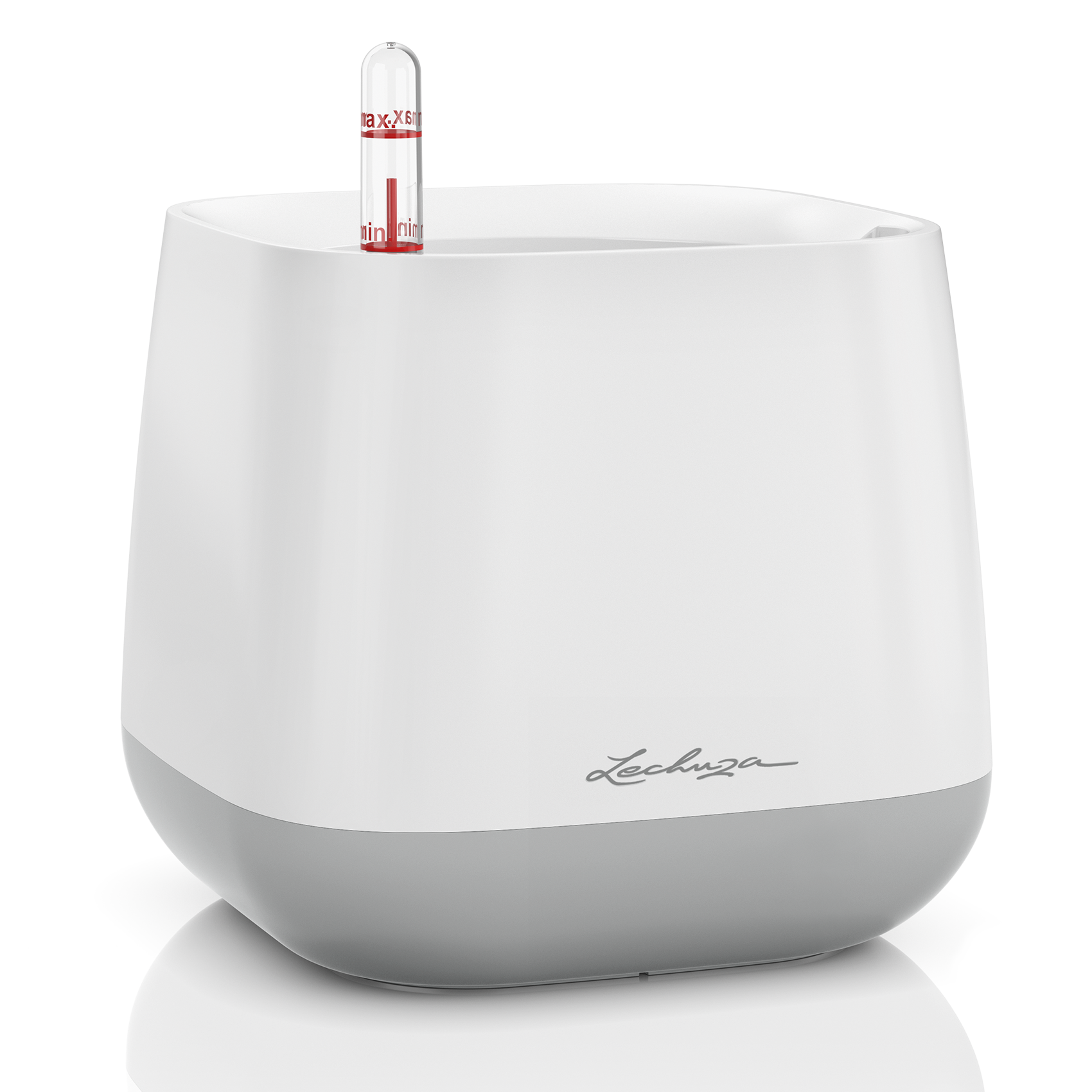 YULA planter white/gray semi-gloss